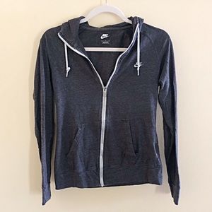 Women’s Nike Grey Zip Sweatshirt | Size M